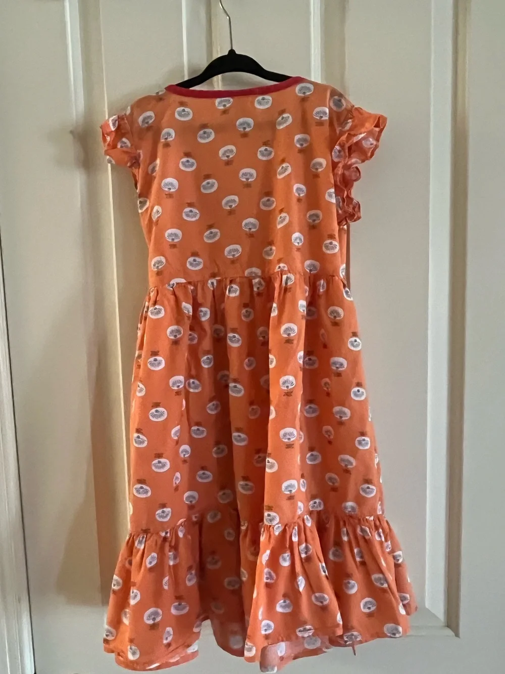 Tea Collection Girls Size 7 Wrap Dress with Flutter Sleeves